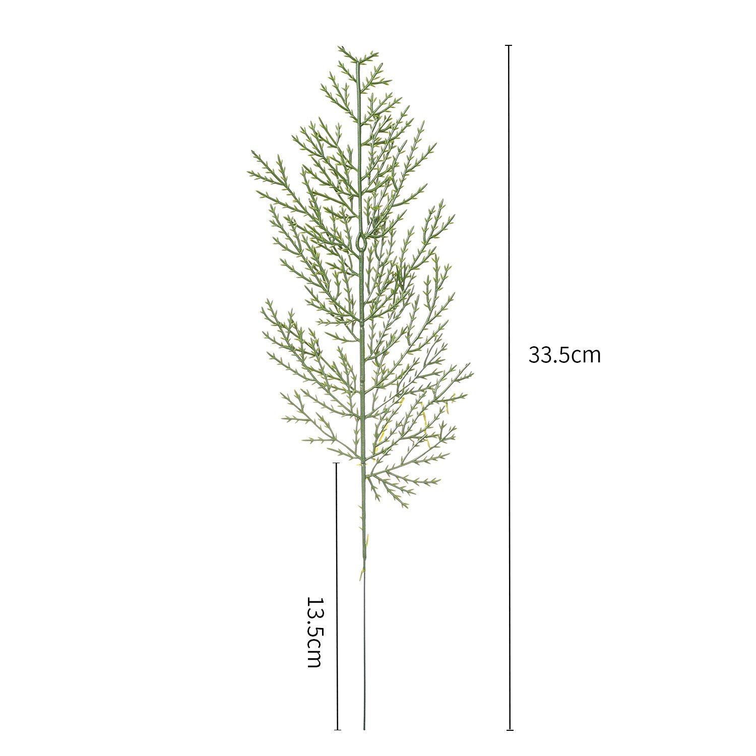 Artificial Cedar Spray with Size Details for Floral Design