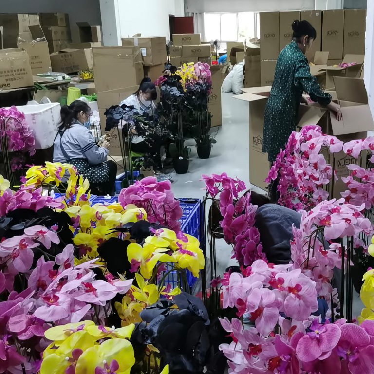 Artificial flower quality control and inspection process – PJTL wholesale factory, Shantou