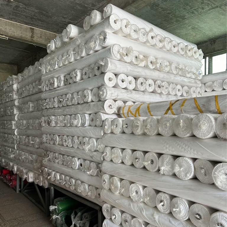 Artificial flower raw material selection – silk, plastic and latex at PJTL factory, Shantou