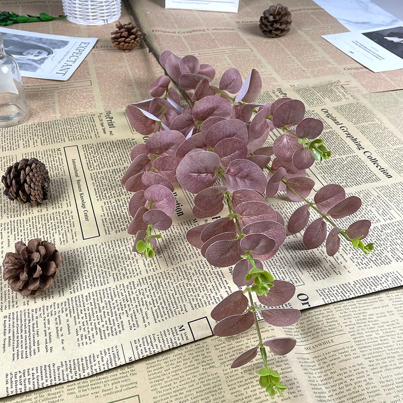 Brown artificial 3d eucalyptus branch