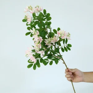 Light Pink artificial albizia flower branch