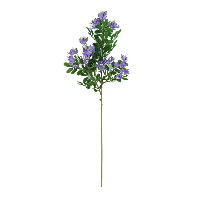 Purple artificial albizia flower branch