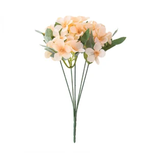 Peach artificial Apricot Blossom Flower Bush, 31 cm