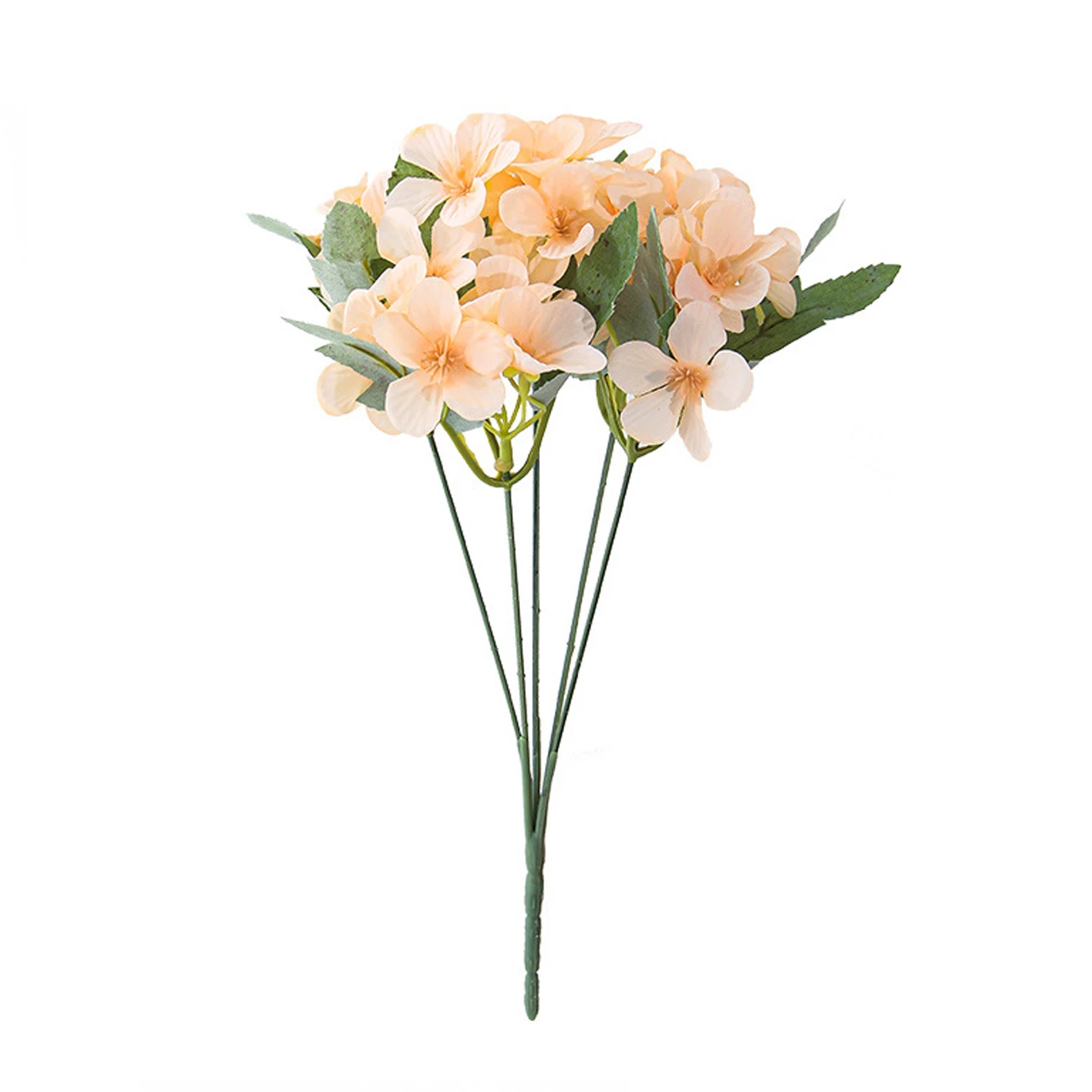 Peach artificial Apricot Blossom Flower Bush, 31 cm