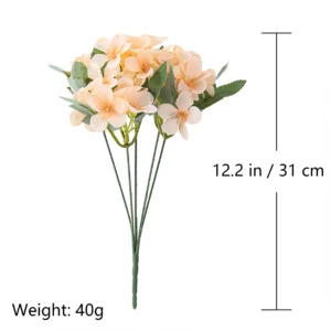 Specification diagram for peach artificial Apricot Blossom Flower Bush