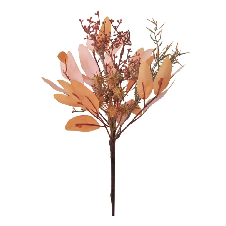 Artificial Autumn Eucalyptus Berry Bush