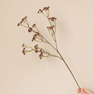 Brown artificial baby's breath spray