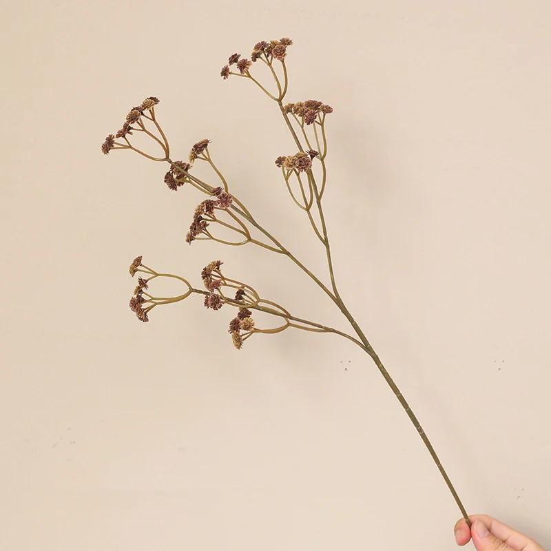 Brown artificial baby's breath spray