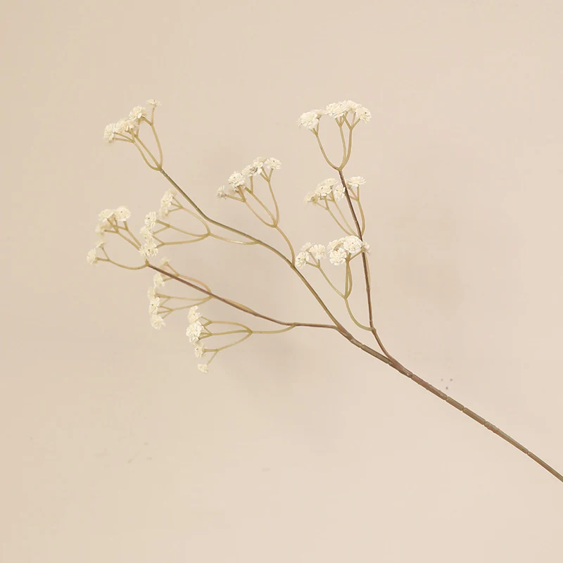 Cream artificial baby's breath spray