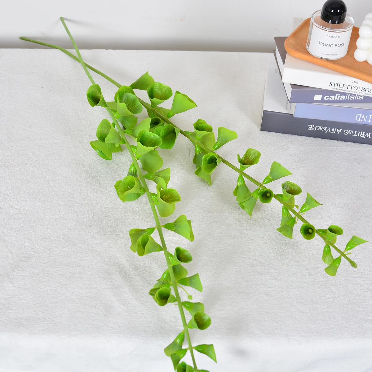 Spaced Bloom artificial bells of ireland stem
