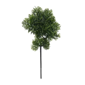 Dark green dense-cluster artificial bonsai stem, 35.5 cm