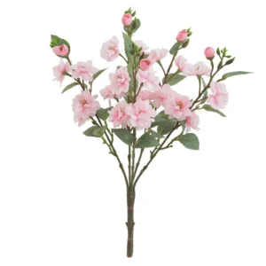 Pink artificial Camellia Flower Branch, 46 cm