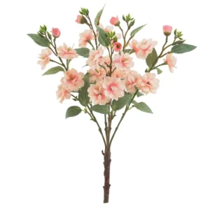 Rose Pink artificial Camellia Flower Branch, 46 cm