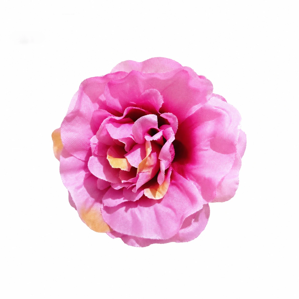 Pink artificial Camellia Flower Head, 7 cm