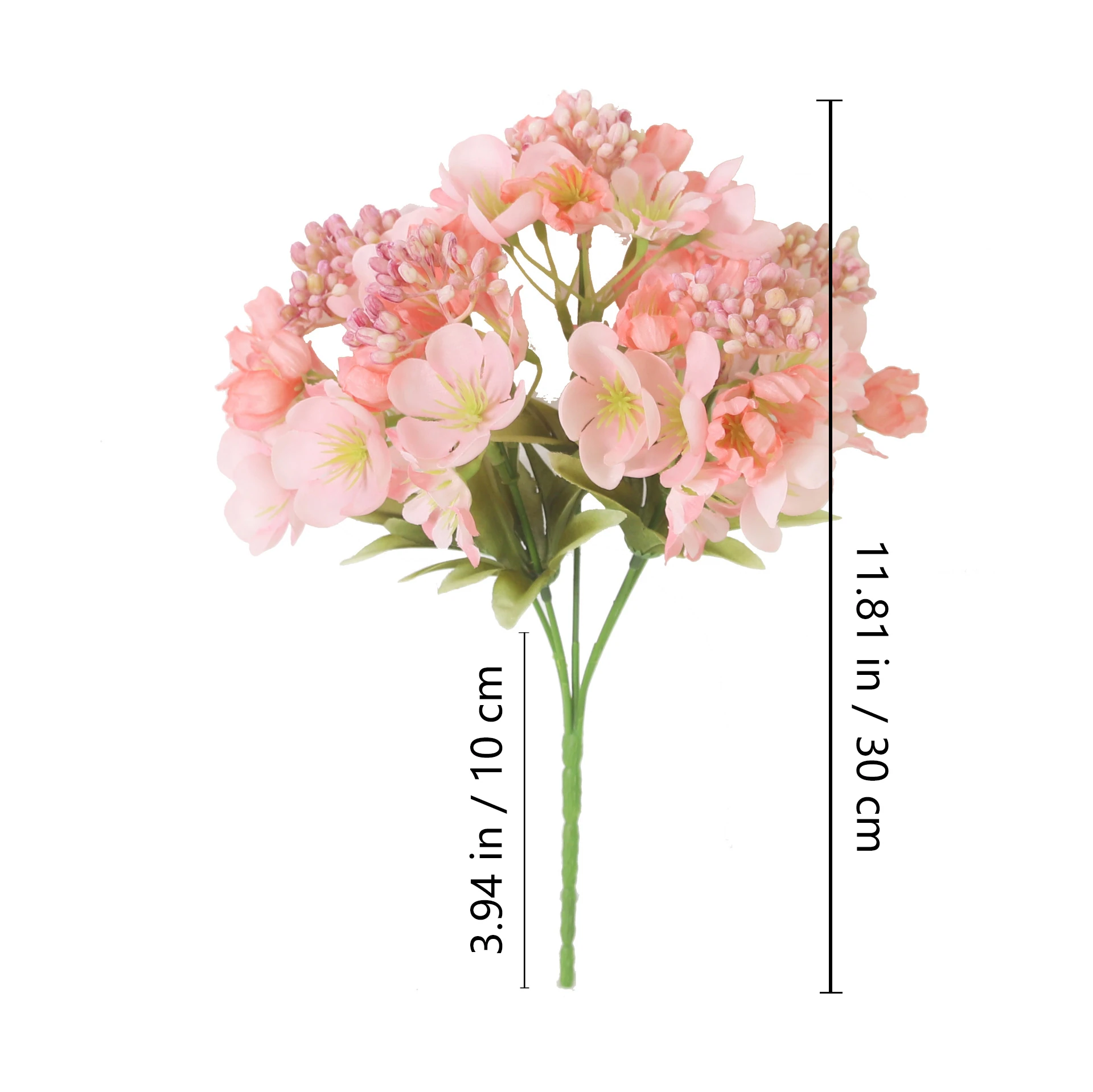 Alternate view of pink size 30cm artificial cherry blossom bush