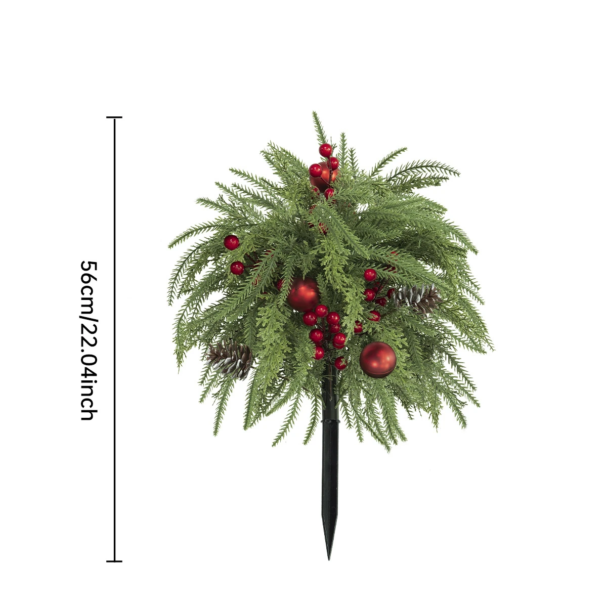 berry pine artificial christmas pine ground stake