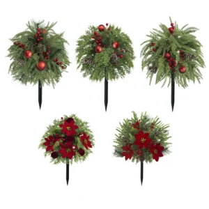 Available styles for artificial christmas pine ground stake