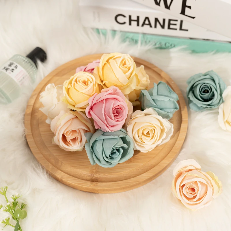 Artificial Classic Rose Flower Head arranged for decorative display
