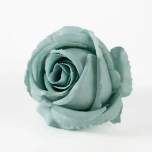 Alternate view of blue artificial Classic Rose Flower Head