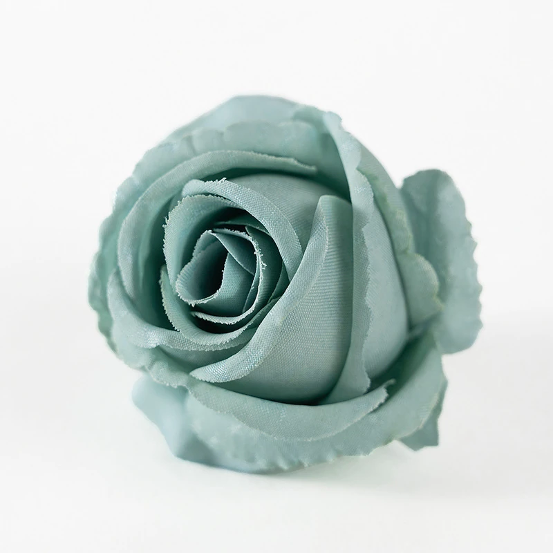 Alternate view of blue artificial Classic Rose Flower Head