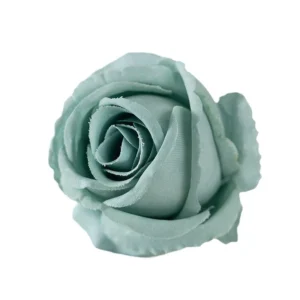 Blue artificial Classic Rose Flower Head, 5 cm