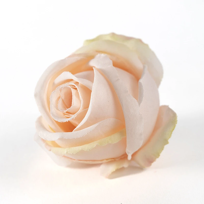 Champagne artificial Classic Rose Flower Head, 5 cm