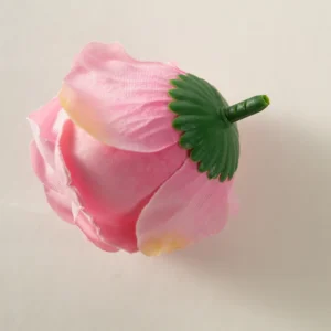 Back detail of pink artificial Classic Rose Flower Head