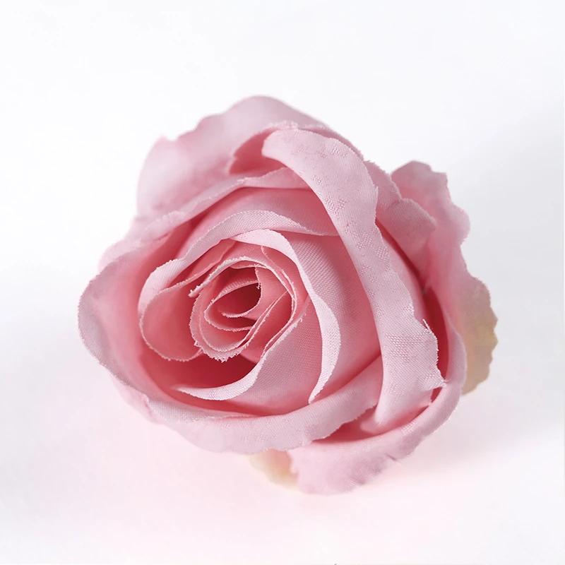 Pink artificial Classic Rose Flower Head, 5 cm