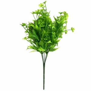 Artificial Clover and Fern Greenery Bush, 38 cm