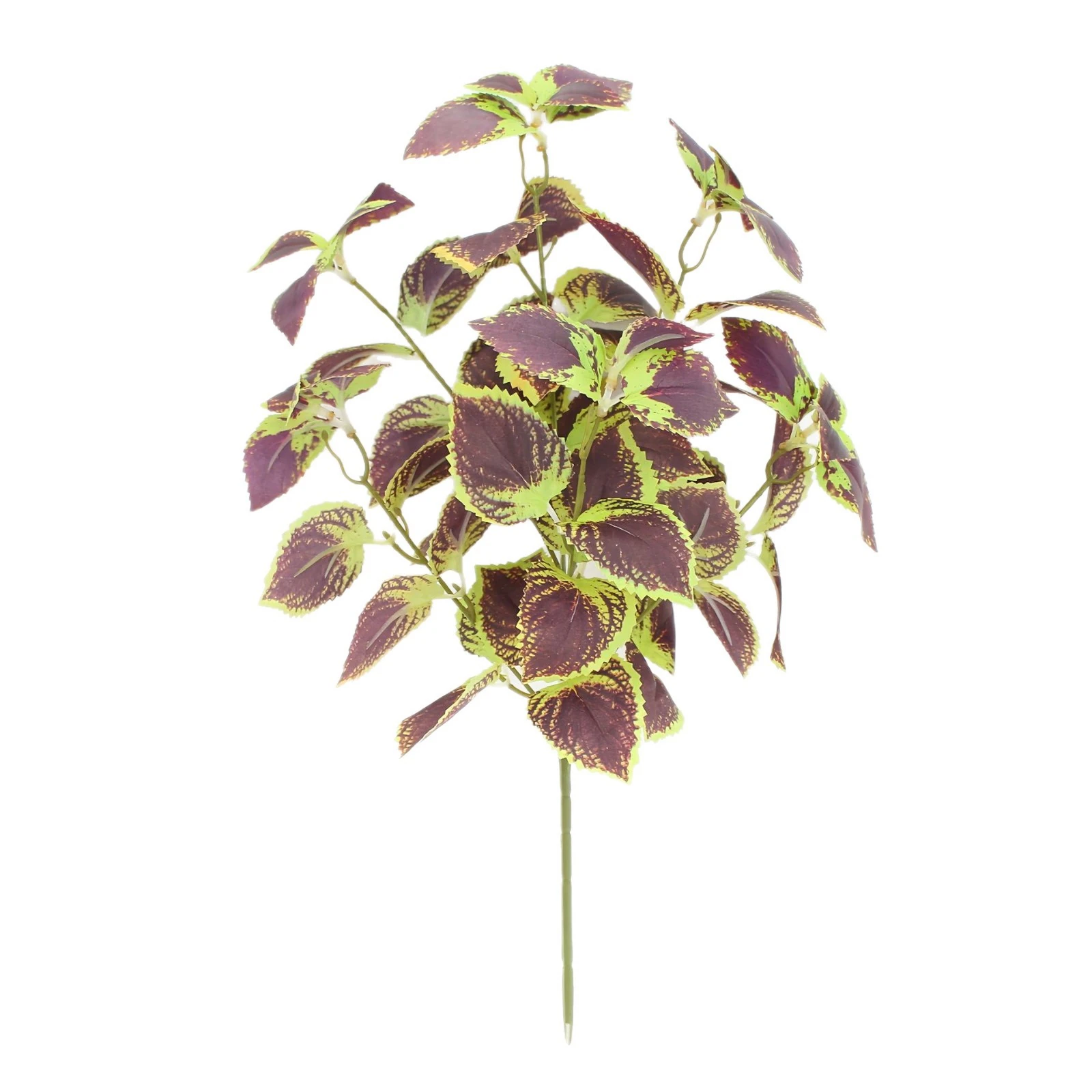 Lila grüner künstlicher Coleus-Busch