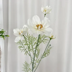 white artificial cosmos flower spray