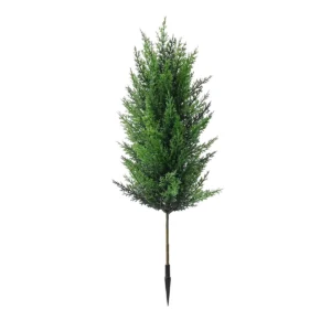Artificial cypress topiary tree with ground spike, 65 cm