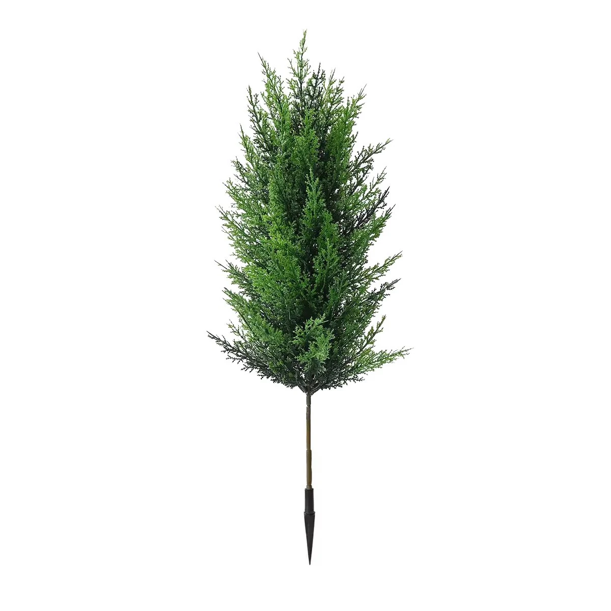 Artificial cypress topiary tree with ground spike, 65 cm