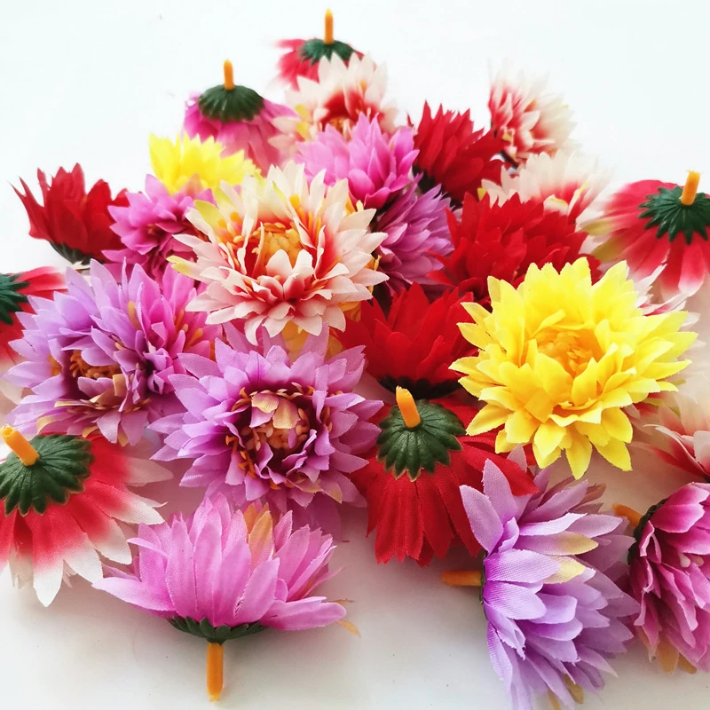 Available colors for artificial Dahlia Flower Head