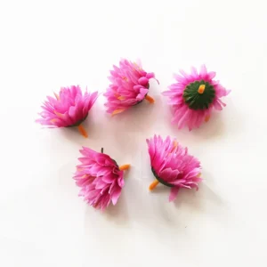 Pink artificial Dahlia Flower Head, 5 cm