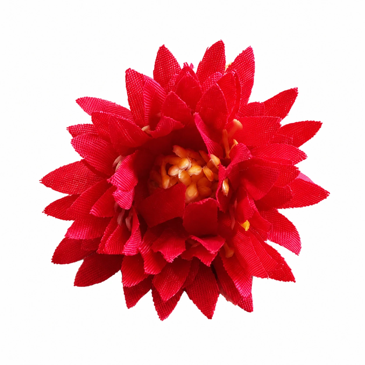 Red artificial Dahlia Flower Head, 5 cm