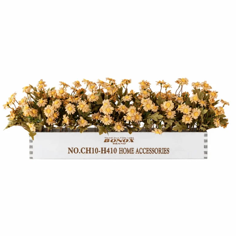 Pièce maîtresse de boîte à fleurs de marguerite artificielle