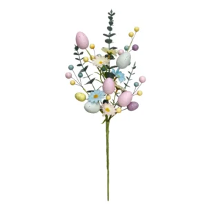 Artificial Easter Egg Eucalyptus Flower Pick