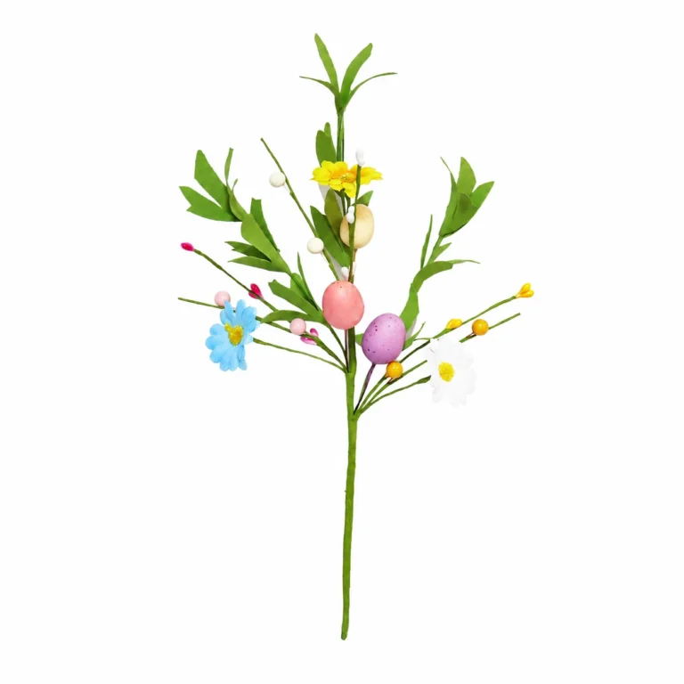Künstliche Ostereier Blumen Pick