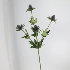 Dark Purple artificial eryngium thistle spray