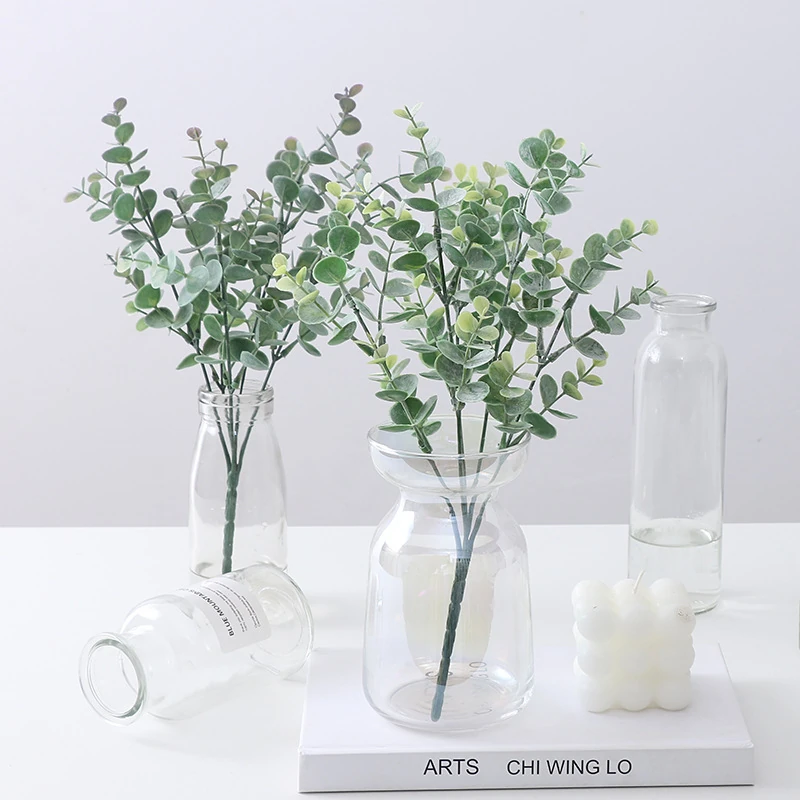 Artificial Eucalyptus Bush displayed for vase