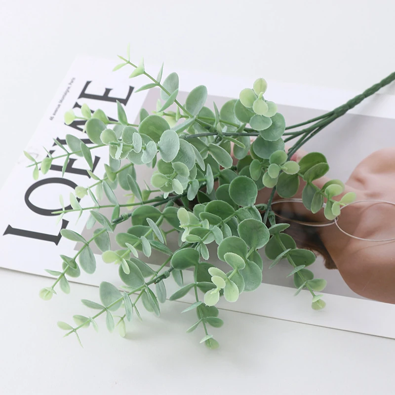 Light Green artificial eucalyptus bush
