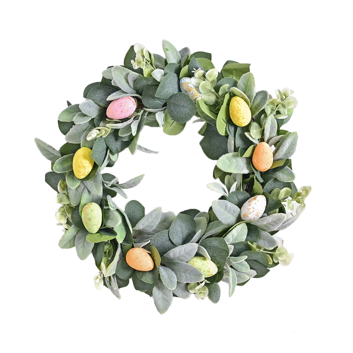 Artificial Eucalyptus Easter Egg Wreath