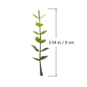 Specification diagram for artificial Eucalyptus Leaf Pick