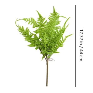 Size diagram for artificial fern bush, 44 cm