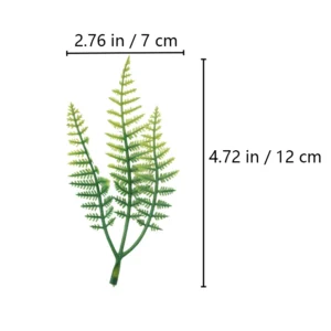 Specification diagram for artificial Fern Leaf Pick
