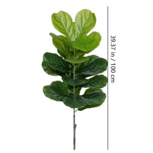 Specification diagram for 100 cm artificial Fiddle Leaf Fig Stem