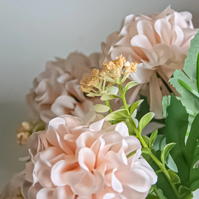 Close-up of artificial Five-Head Hydrangea Bouquet