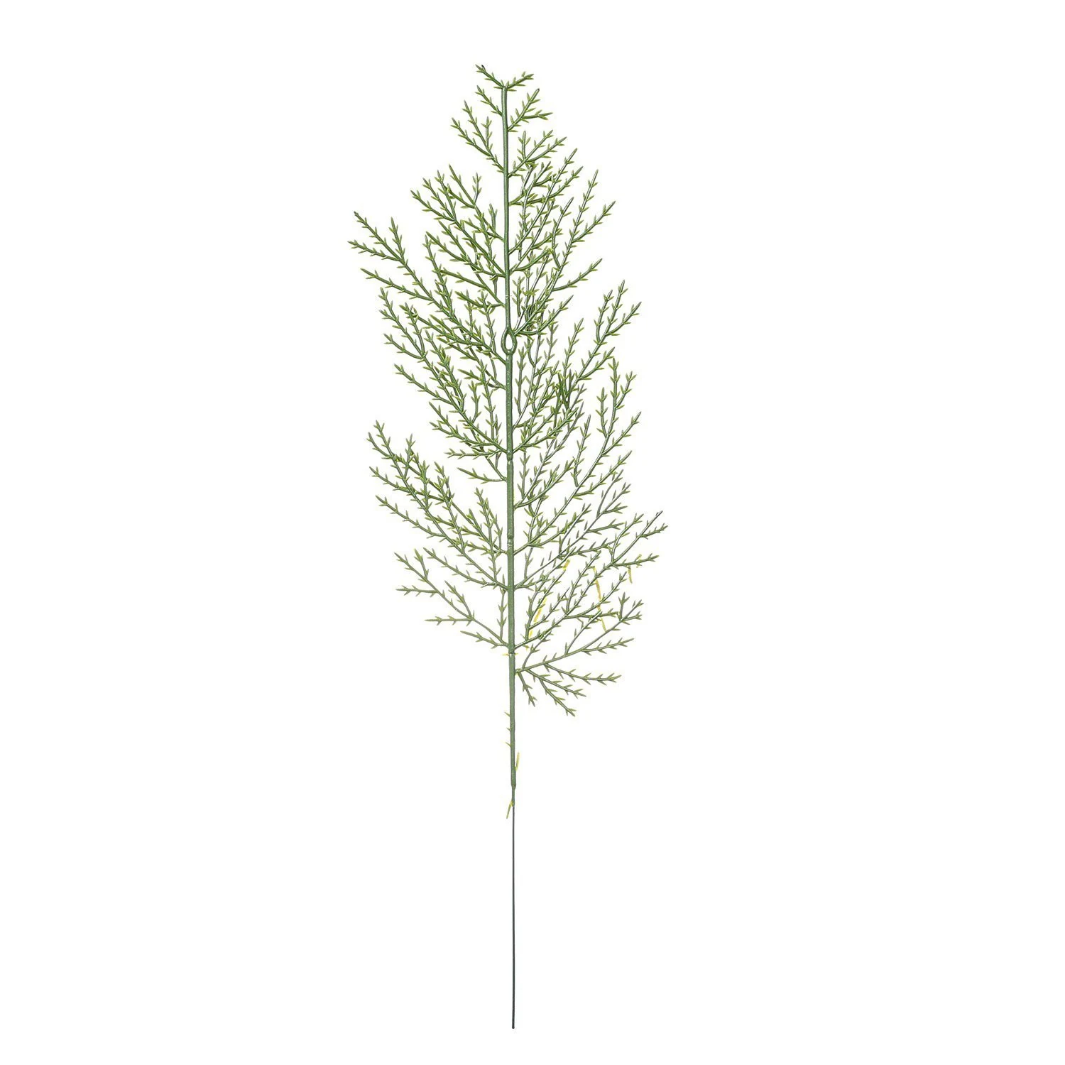 Full view of 33.5 cm artificial flat cedar foliage spray