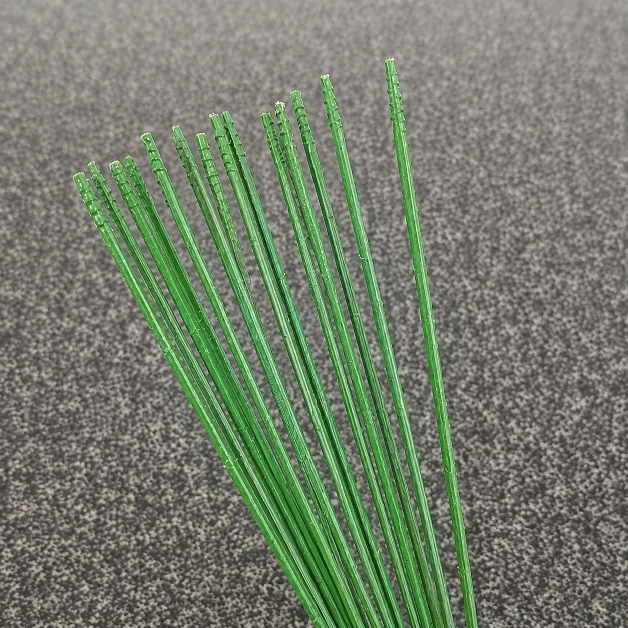 Close-up of artificial Flower Stem Rod surface